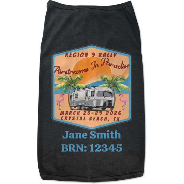 Custom Airstreams in Paradise - Region 9 Rally 2026 Black Pet Shirt