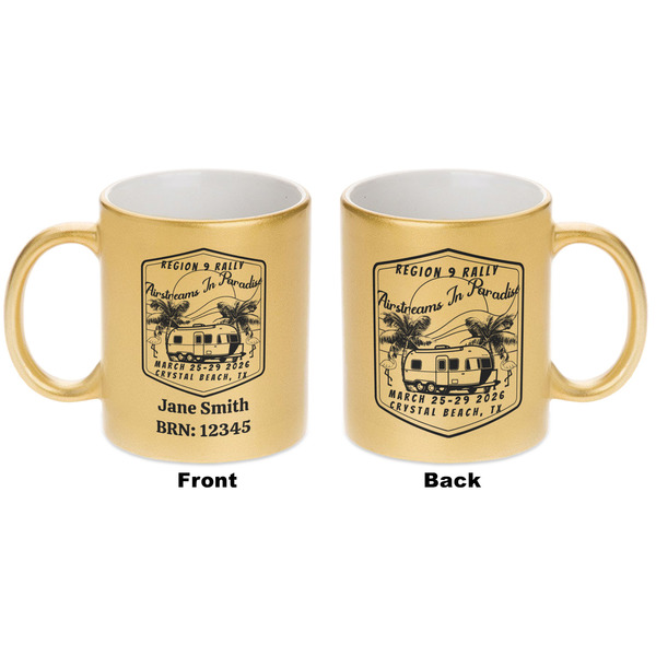 Airstreams in Paradise - Region 9 Rally 2026 Gold Mug - Apvl