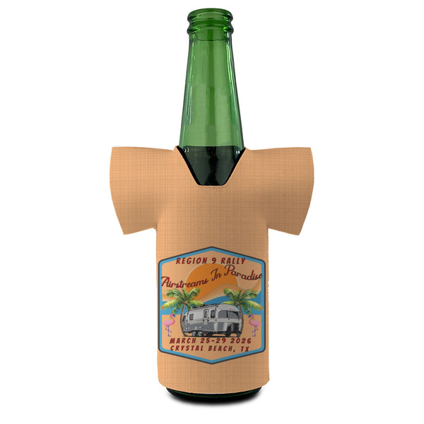 Airstreams in Paradise - Region 9 Rally 2026 Jersey Bottle Cooler - FRONT (on bottle)
