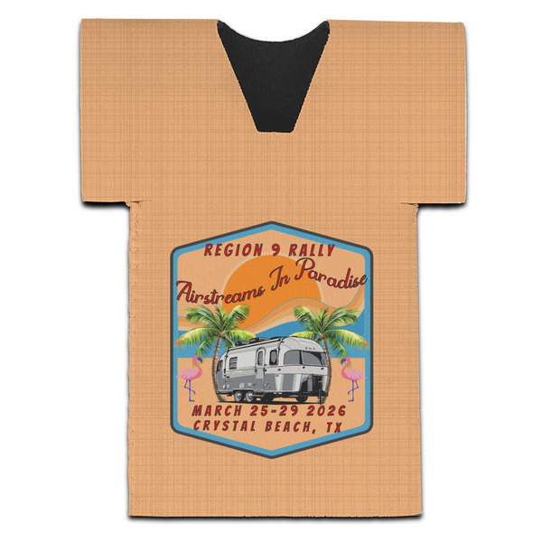 Airstreams in Paradise - Region 9 Rally 2026 Jersey Bottle Cooler - Set of 4 - FRONT (flat)