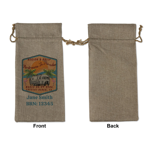 Airstreams in Paradise - Region 9 Rally 2026 Large Burlap Gift Bags - Front Approval