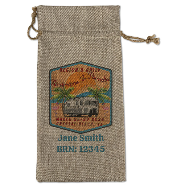 Airstreams in Paradise - Region 9 Rally 2026 Large Burlap Gift Bags - Front