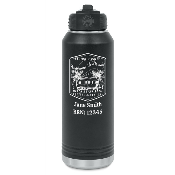 Custom Airstreams in Paradise - Region 9 Rally 2026 Water Bottle - Laser Engraved