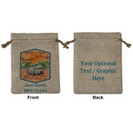 Airstreams in Paradise - Region 9 Rally 2026 Burlap Gift Bag - Medium -Double-Sided