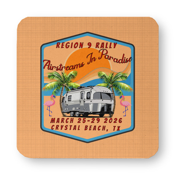 Airstreams in Paradise - Region 9 Rally 2026 Paper Coasters - Approval