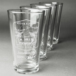 Airstreams in Paradise - Region 9 Rally 2026 Pint Glasses - Laser Engraved - Set of 4