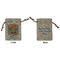 Airstreams in Paradise - Region 9 Rally 2026 Burlap Gift Bag - Small - Double-Sided