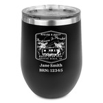 Airstreams in Paradise - Region 9 Rally 2026 Stemless Stainless Steel Wine Tumbler - Black - Double-Sided