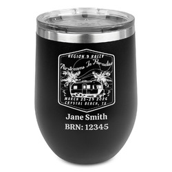 Airstreams in Paradise - Region 9 Rally 2026 Stemless Stainless Steel Wine Tumbler