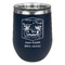 Airstreams in Paradise - Region 9 Rally 2026 Stemless Stainless Steel Wine Tumbler - Navy - Double-Sided