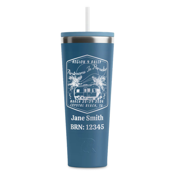 Custom Airstreams in Paradise - Region 9 Rally 2026 RTIC Everyday Tumbler with Straw - 28oz