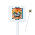 Airstreams in Paradise - Region 9 Rally 2026 Square Plastic Stir Sticks