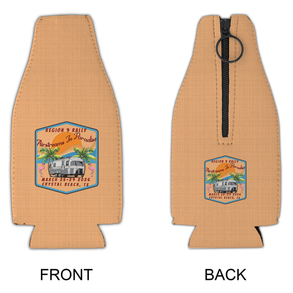 Airstreams in Paradise - Region 9 Rally 2026 Zipper Bottle Cooler - APPROVAL