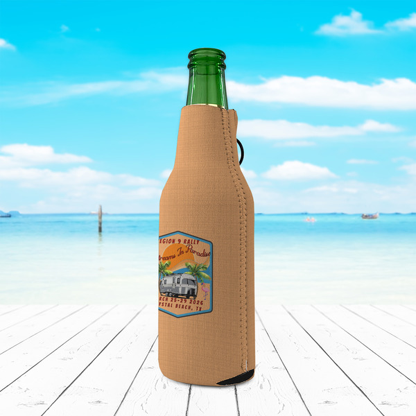 Airstreams in Paradise - Region 9 Rally 2026 Zipper Bottle Cooler - LIFESTYLE