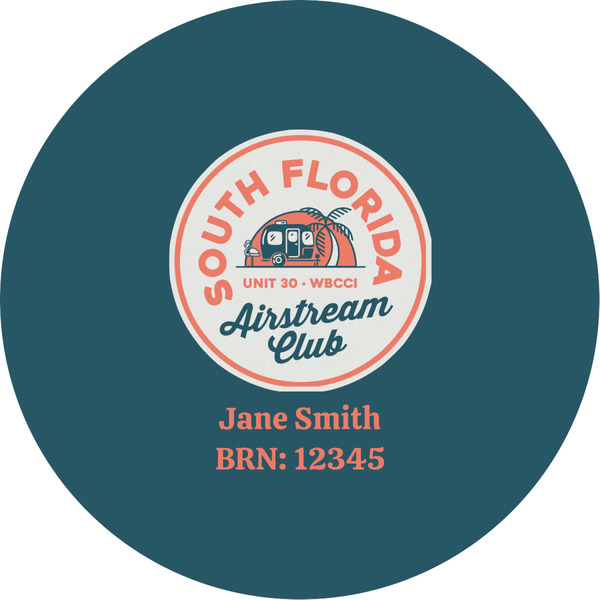 Custom South Florida Airstream Club Logo Multipurpose Round Labels - 2"