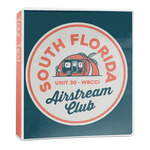 South Florida Airstream Club Logo 3-Ring Binder - 1 inch