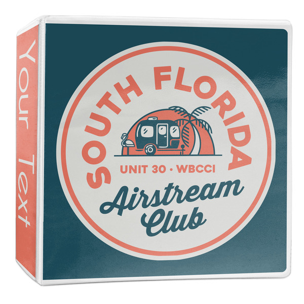 Custom South Florida Airstream Club Logo 3-Ring Binder - 2 inch