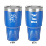 South Florida Airstream Club Logo 30 oz Stainless Steel Tumbler - Royal Blue - Double-Sided