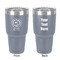 South Florida Airstream Club Logo 30 oz Stainless Steel Tumbler - Grey - Double-Sided