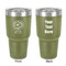 South Florida Airstream Club Logo 30 oz Stainless Steel Tumbler - Olive - Double-Sided