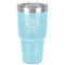 South Florida Airstream Club Logo 30 oz Stainless Steel Tumbler - Teal - Single-Sided