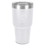 South Florida Airstream Club Logo 30 oz Stainless Steel Tumbler - White - Single-Sided