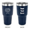 South Florida Airstream Club Logo 30 oz Stainless Steel Tumbler - Navy - Double-Sided