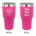South Florida Airstream Club Logo 30 oz Stainless Steel Tumbler - Pink - Double-Sided