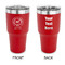 South Florida Airstream Club Logo 30 oz Stainless Steel Tumbler - Red - Double-Sided