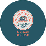 South Florida Airstream Club Logo Multipurpose Round Labels - 5"