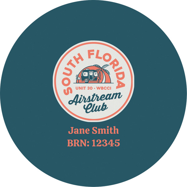 Custom South Florida Airstream Club Logo Multipurpose Round Labels - 5"