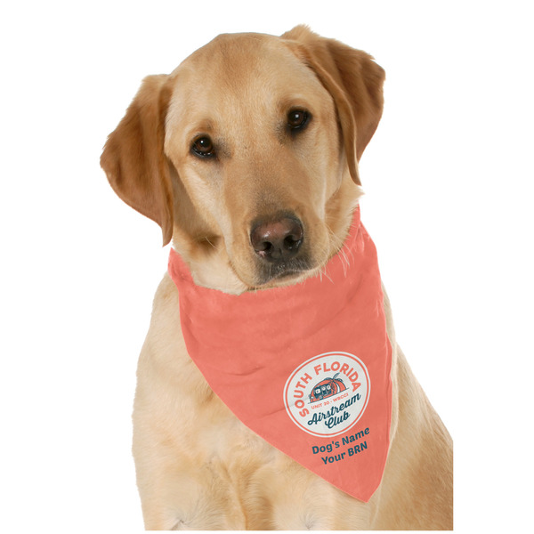 Custom South Florida Airstream Club Logo Dog Bandana Scarf