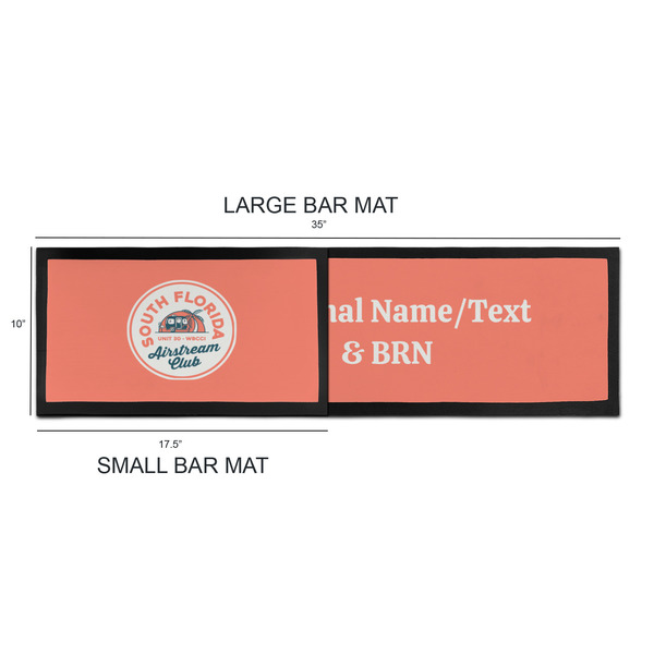 South Florida Airstream Club Logo Bar Mats - Sizing Chart