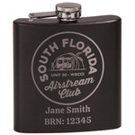 South Florida Airstream Club Logo Black Flask Set