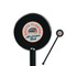 South Florida Airstream Club Logo 5.5" Round Plastic Stir Sticks - Black - Single-Sided