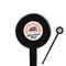 South Florida Airstream Club Logo 7" Round Plastic Stir Sticks - Black - Double-Sided