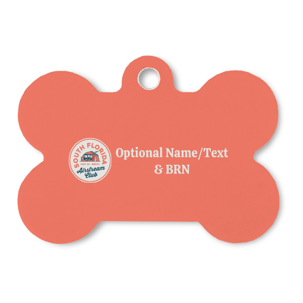 Custom South Florida Airstream Club Logo Bone Shaped Dog ID Tag
