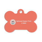 South Florida Airstream Club Logo Bone Shaped Dog ID Tag - Small