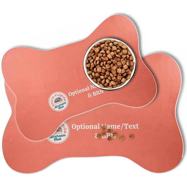 South Florida Airstream Club Logo Bone Shaped Dog Mats - MAIN