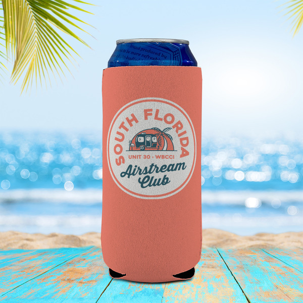 South Florida Airstream Club Logo Can Cooler - 16oz - In Context
