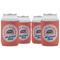 South Florida Airstream Club Logo Can Coolers - 12 oz - Set of 4