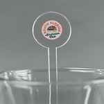 South Florida Airstream Club Logo 5.5" Round Plastic Stir Sticks - Clear