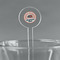 South Florida Airstream Club Logo 7" Round Plastic Stir Sticks - Clear