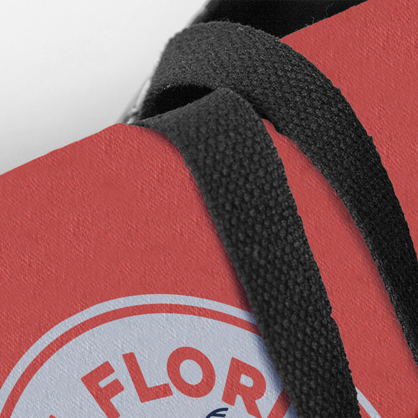 South Florida Airstream Club Logo Closeup of Tote w/Black Handles