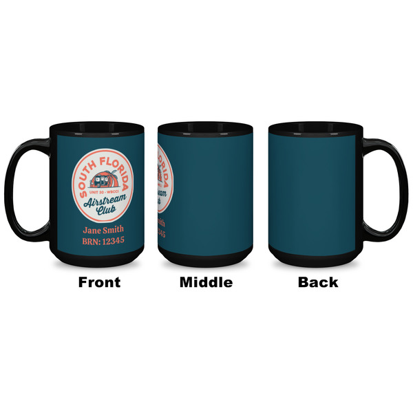 South Florida Airstream Club Logo Coffee Mug - 15 oz - Black APPROVAL