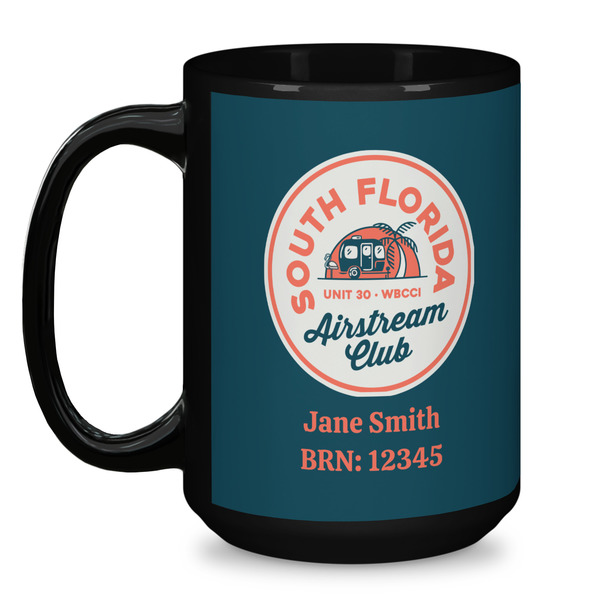 South Florida Airstream Club Logo Coffee Mug - 15 oz - Black