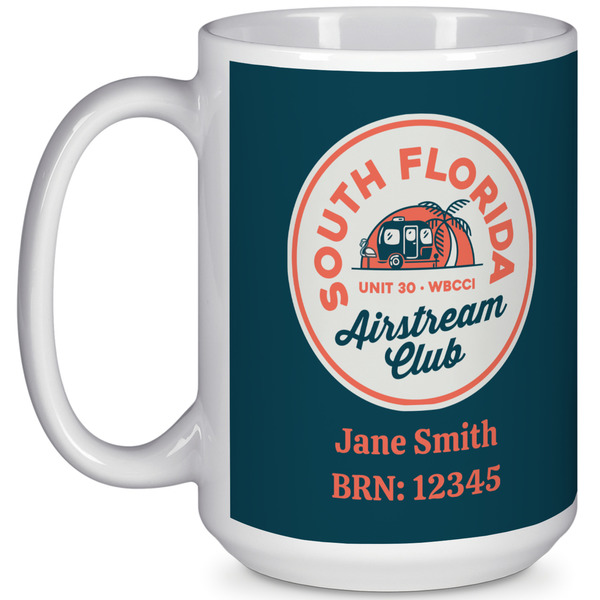 Custom South Florida Airstream Club Logo 15 oz Coffee Mug - White