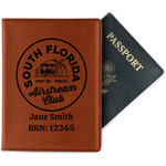 South Florida Airstream Club Logo Passport Holder - Faux Leather