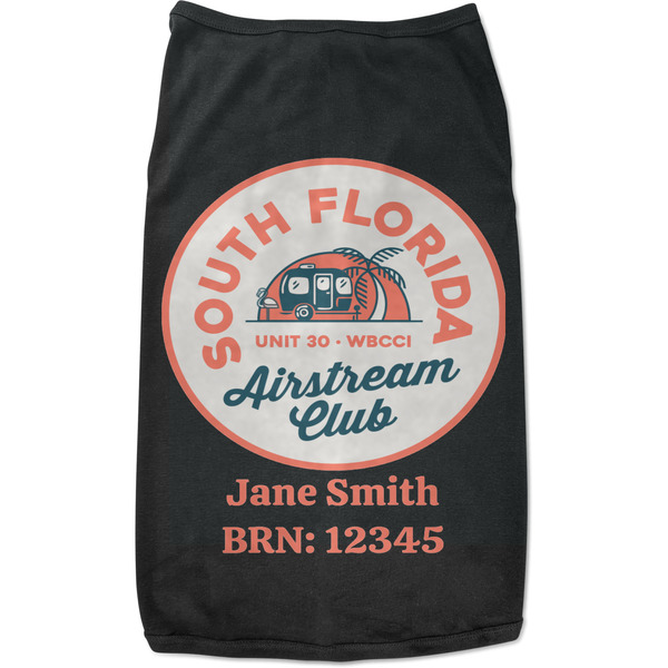 Custom South Florida Airstream Club Logo Black Pet Shirt