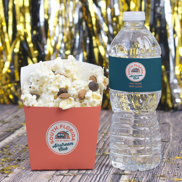 South Florida Airstream Club Logo French Fry Favor Box - w/ Water Bottle